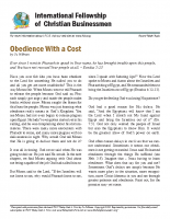 Obedience with a cost