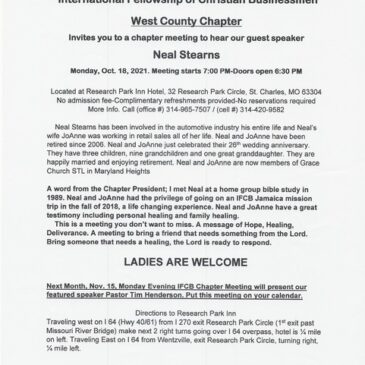 West County Oct Meeting